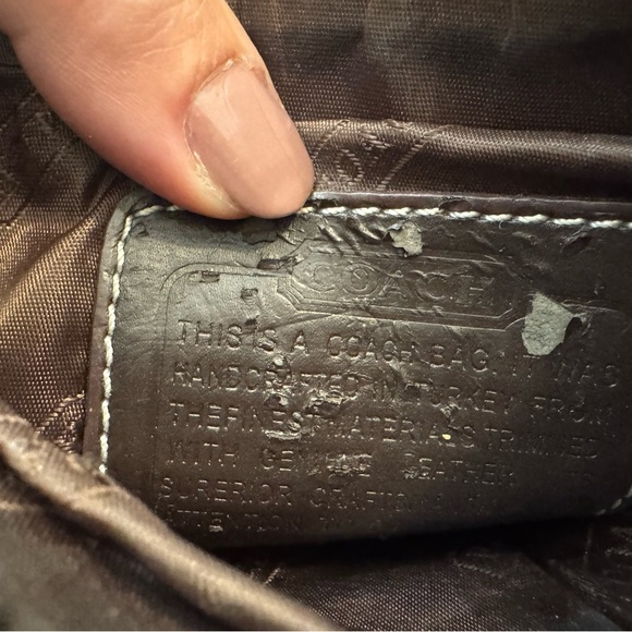 COACH Signature Crossbody bag Brown Small - Picture 8 of 13